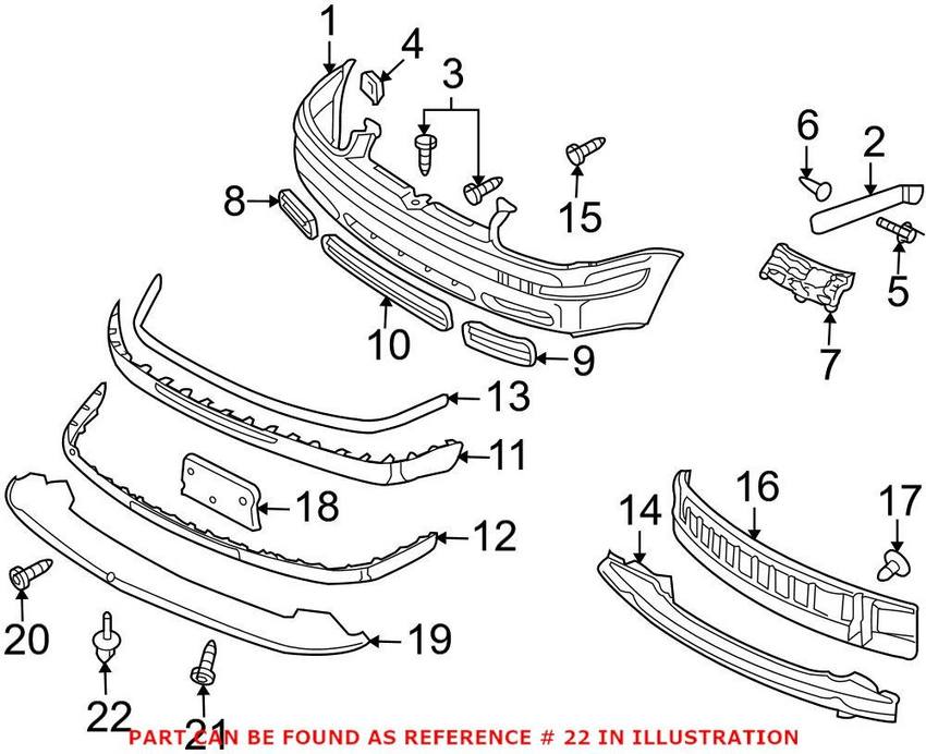 VW Retaining Clip 7H086729901C